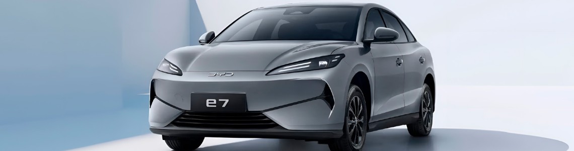 BYD E7 — новий електричний седан BYD із запасом ходу до 520 км